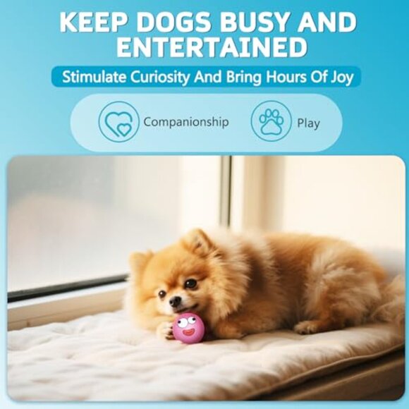 Soft Latex Squeaky Dog Balls 8-Pack for Puppies Small Breed Play - Picture 5 of 7